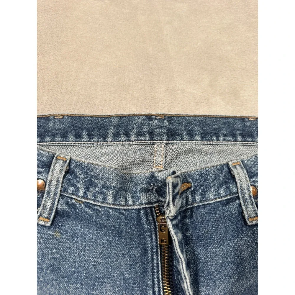 Vintage Wrangler 13mwz Jeans Size 32x34 Faded Distressed MADE IN USA